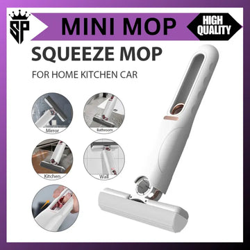 SP Dealz Portable Mini Mop Mini Squeeze Mop Folding Car Window Wall Cleaner Mini Sponge Mop Car Cleaning Mop