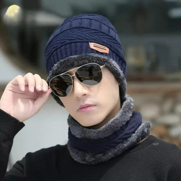 Wool Cap With Neck Warmer