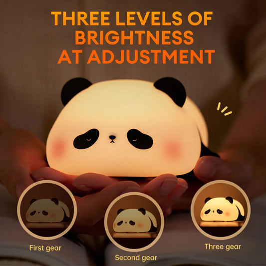 Cute Panda Squishy Night Light