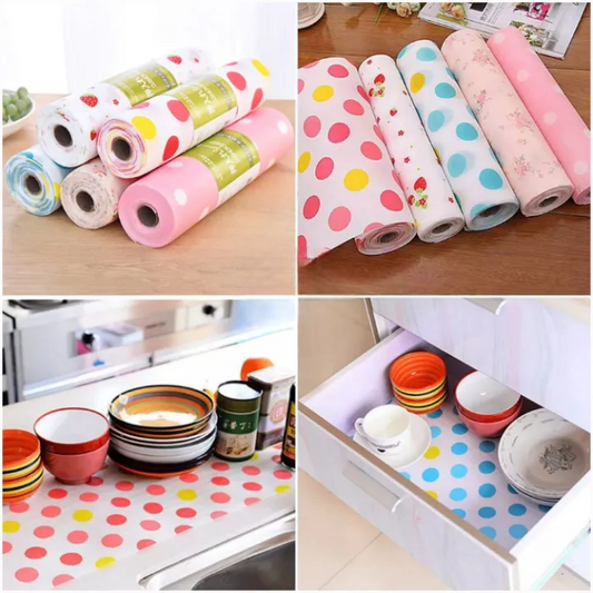 Full Roll Waterproof Printed Fridge Mats pack of 2